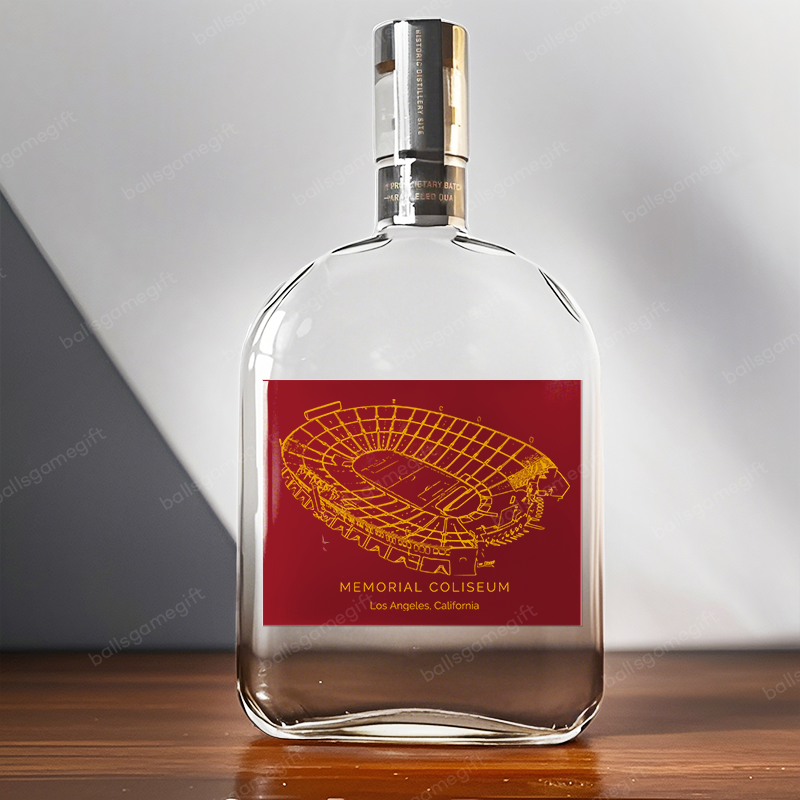 LA Memorial Coliseum-USC Trojans football,Whiskey Bottles-Gifts For Sports Lovers