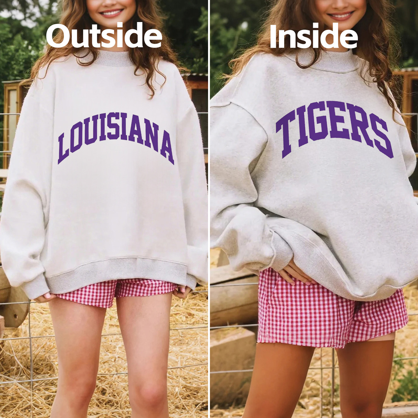 Louisiana Reversible Mockneck