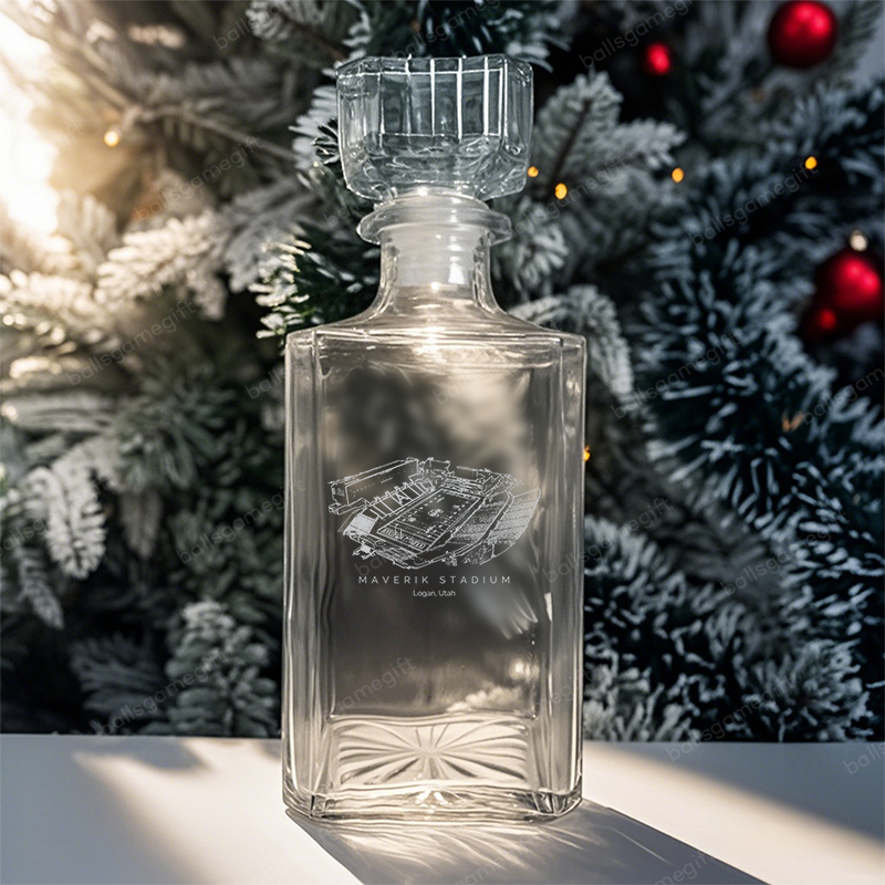 Maverik Stadium-College football,Whiskey Bottles-Gifts For Sports Lovers