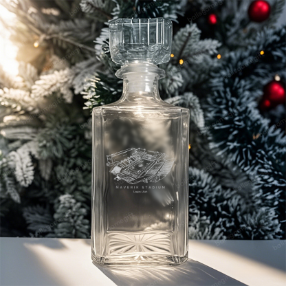 Maverik Stadium-College football,Whiskey Bottles-Gifts For Sports Lovers