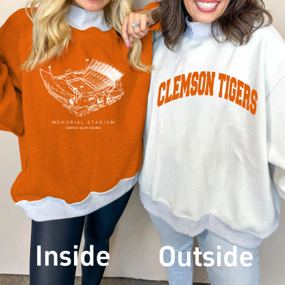 Memorial Stadium (Clemson) Game Day Mock Neck Reversible Sweatshirt