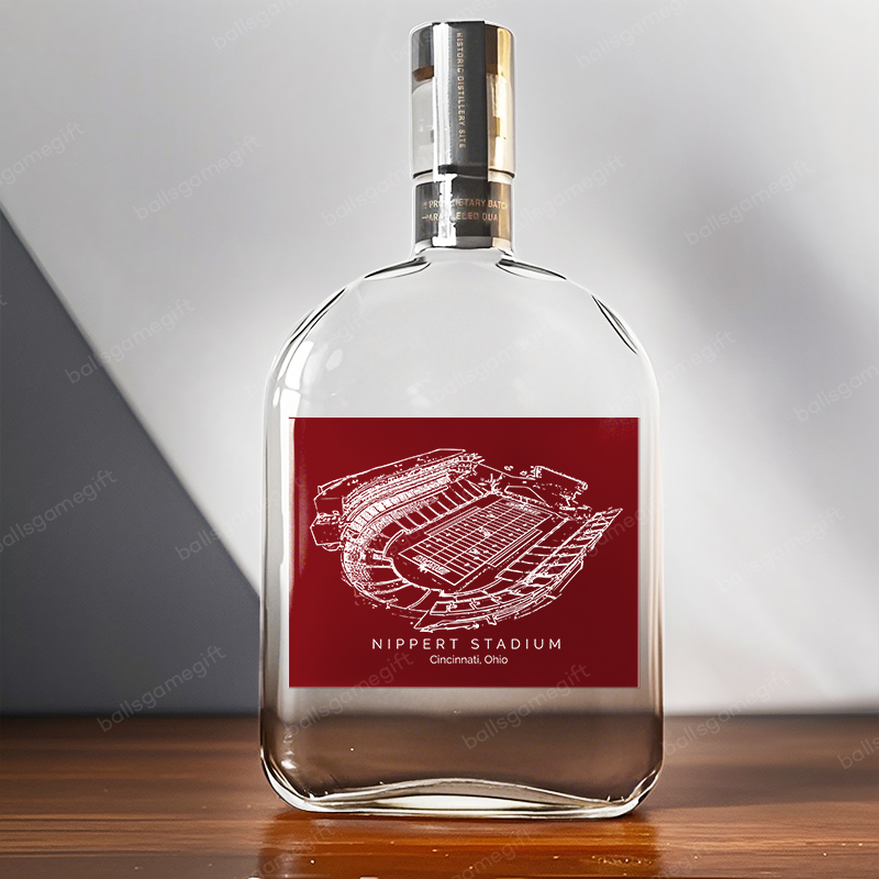 Nippert Stadium-Cincinnati Bearcats football,Whiskey Bottles-Gifts For Sports Lovers