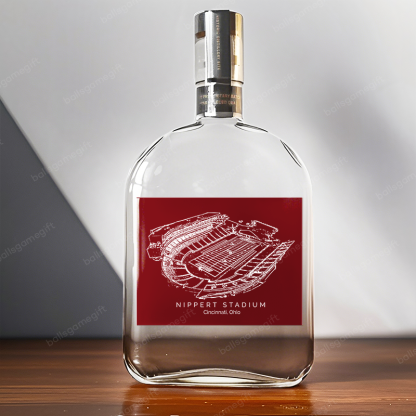 Nippert Stadium-Cincinnati Bearcats football,Whiskey Bottles-Gifts For Sports Lovers