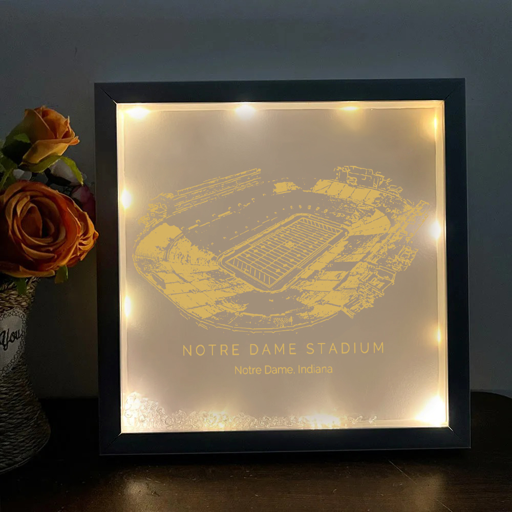 Notre Dame Stadium - Notre Dame Fighting Irish football Light Frame Box