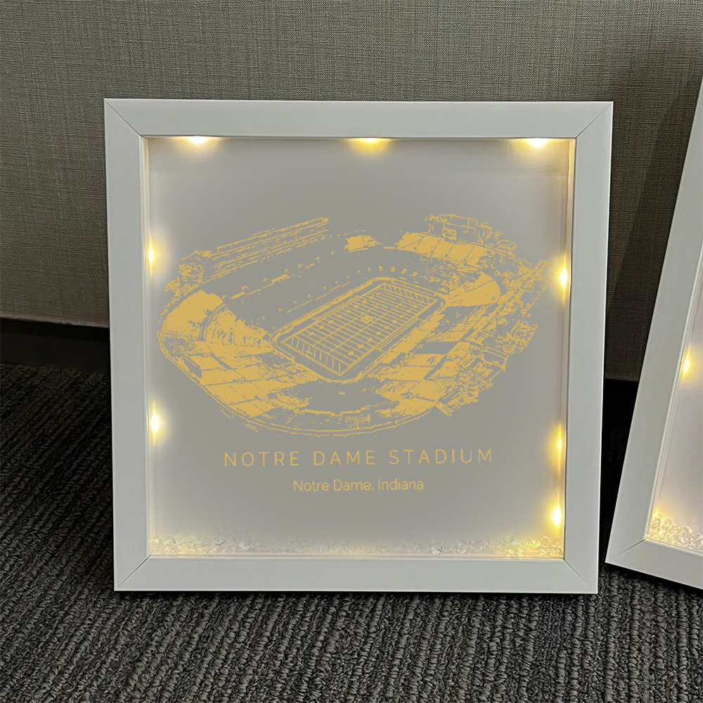 Notre Dame Stadium - Notre Dame Fighting Irish football Light Frame Box
