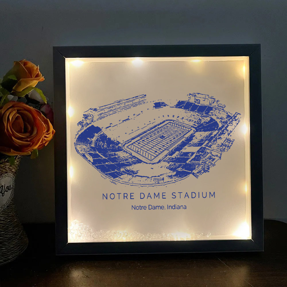 Notre Dame Stadium - Notre Dame Fighting Irish football Light Frame Box