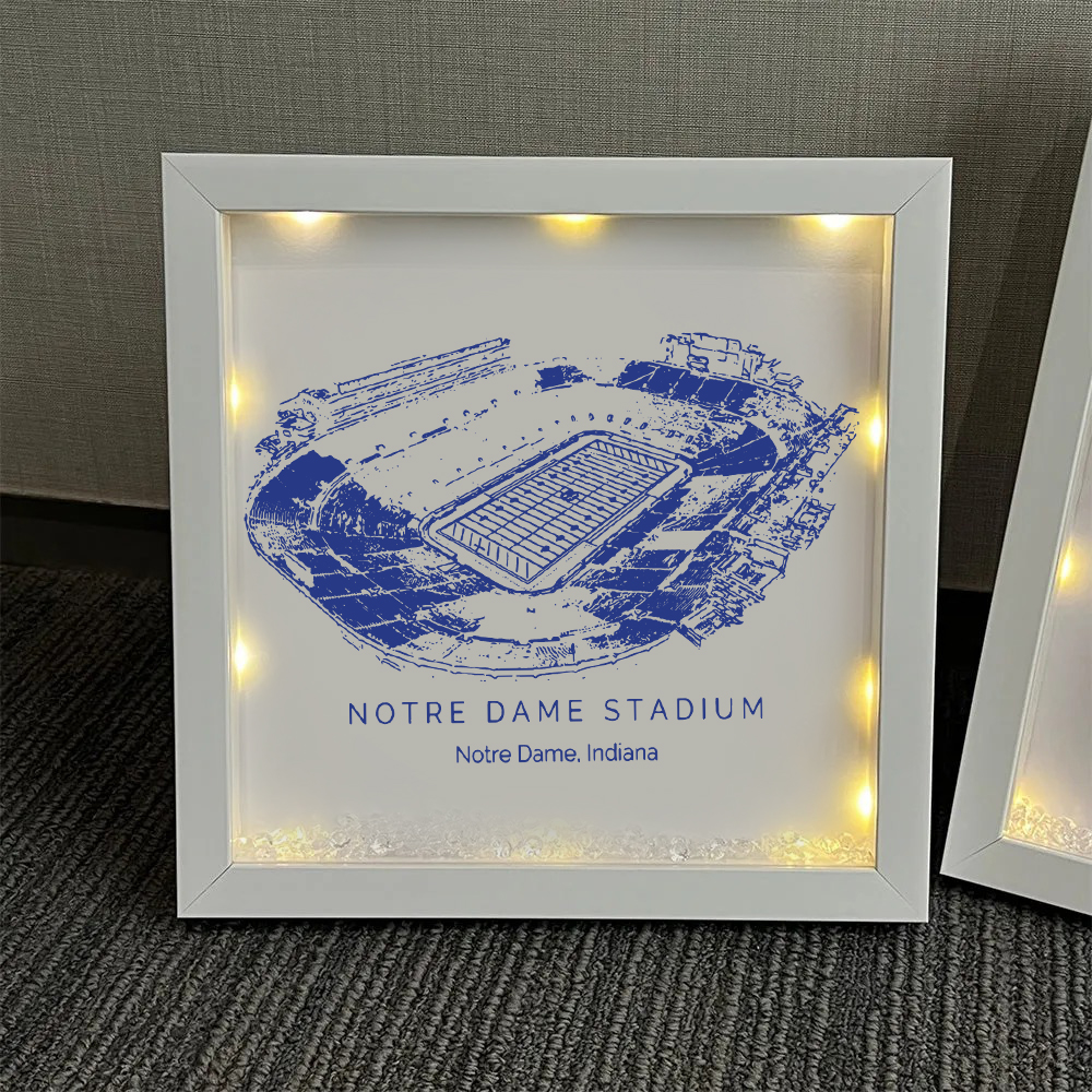 Notre Dame Stadium - Notre Dame Fighting Irish football Light Frame Box
