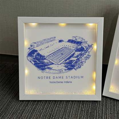 Notre Dame Stadium - Notre Dame Fighting Irish football Light Frame Box