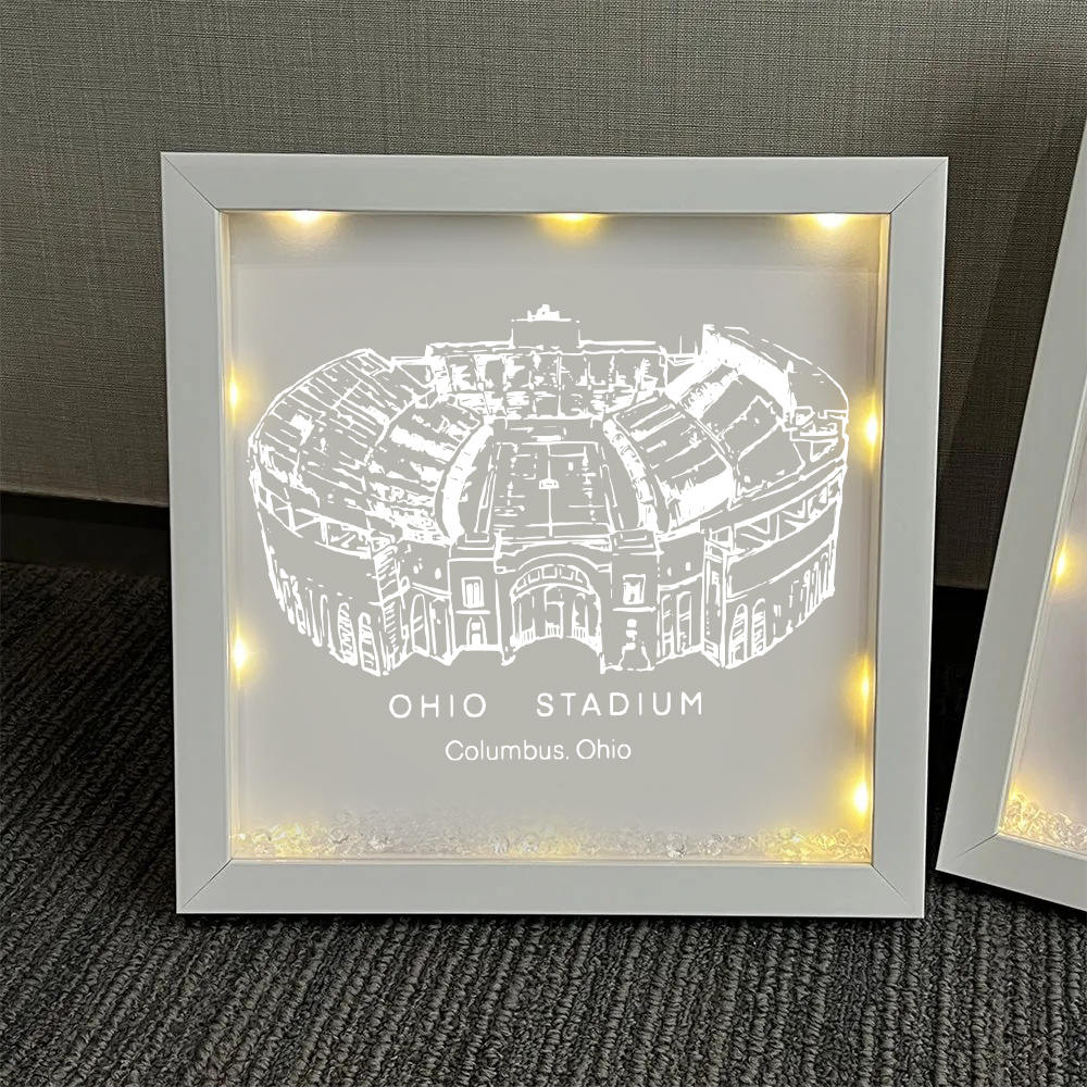 Ohio Stadium - Ohio State Buckeyes football Light Frame Box