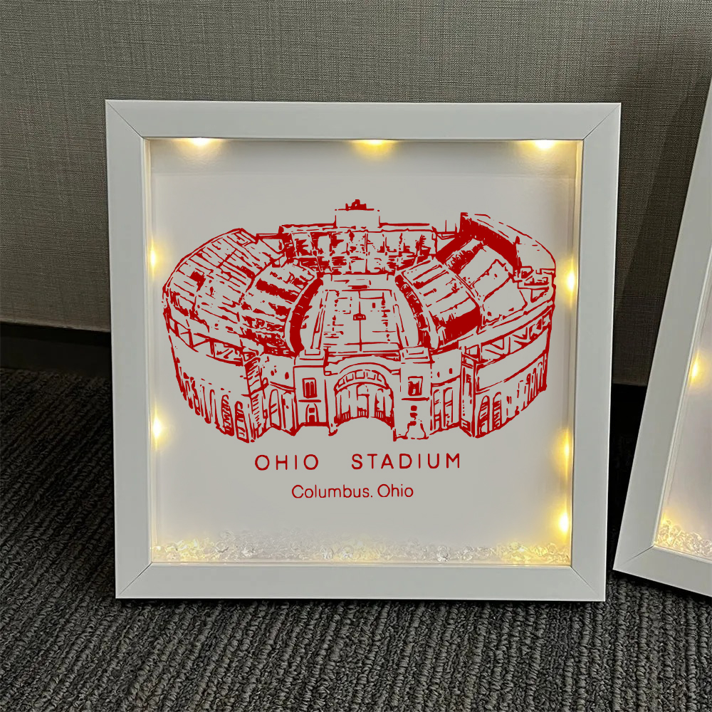 Ohio Stadium - Ohio State Buckeyes football Light Frame Box