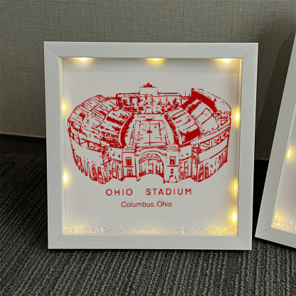 Ohio Stadium - Ohio State Buckeyes football Light Frame Box
