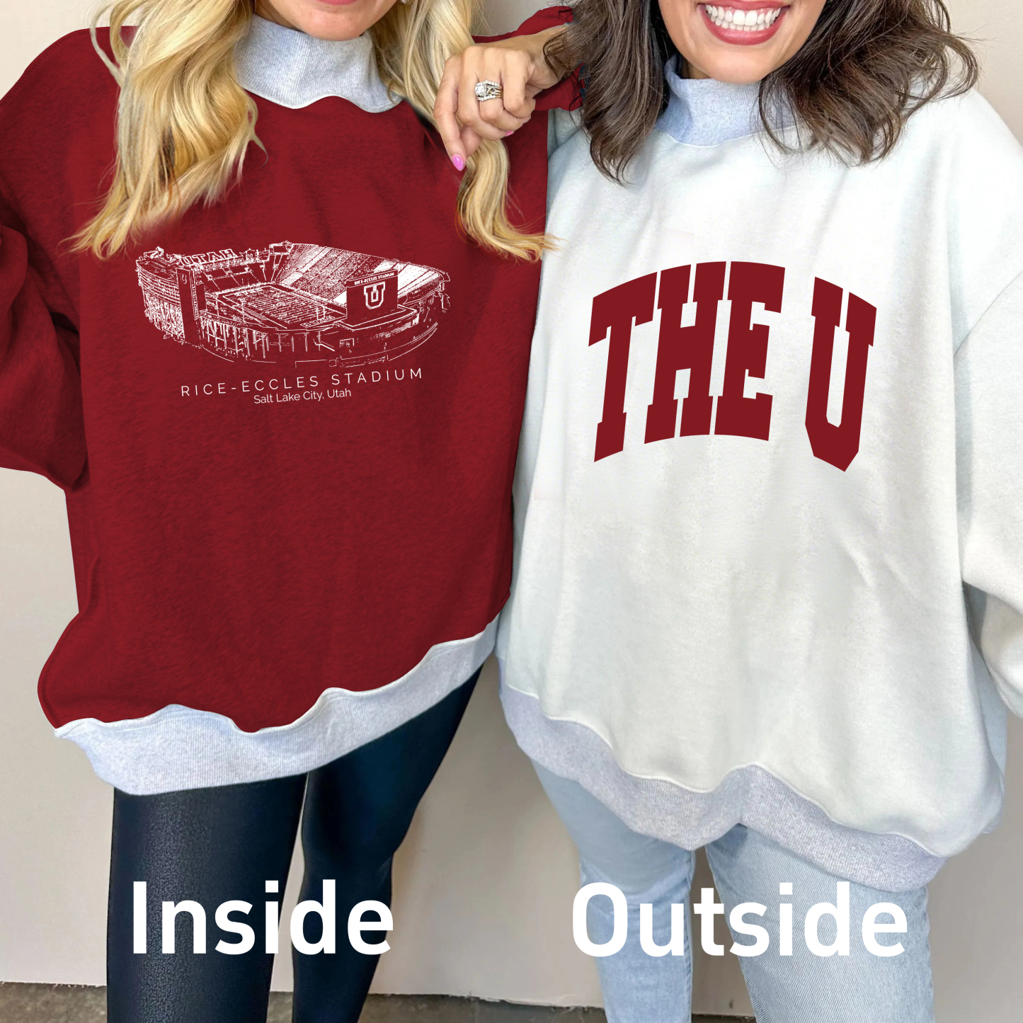 Rice–Eccles Stadium Game Day Mock Neck Reversible Sweatshirt