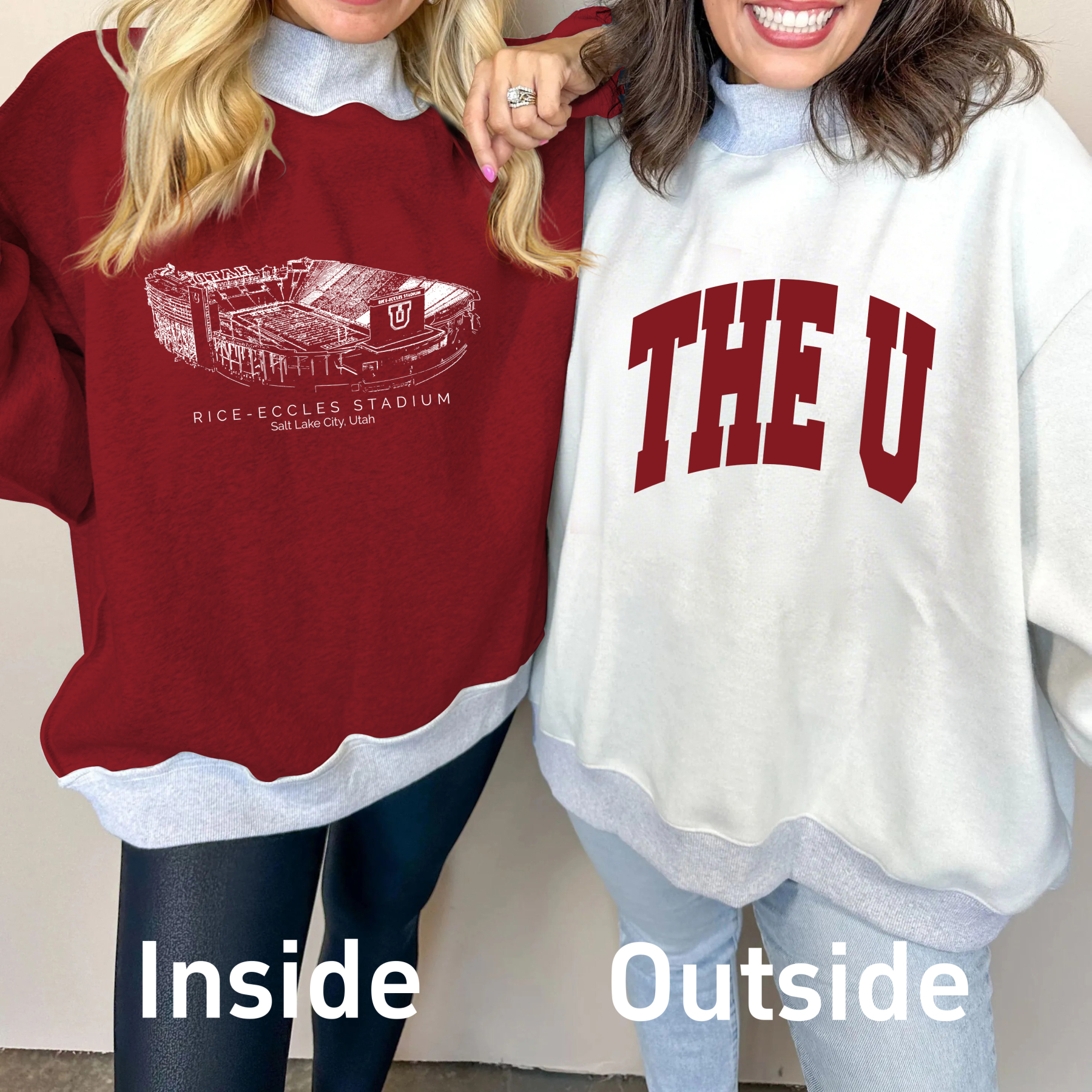 Rice–Eccles Stadium Game Day Mock Neck Reversible Sweatshirt