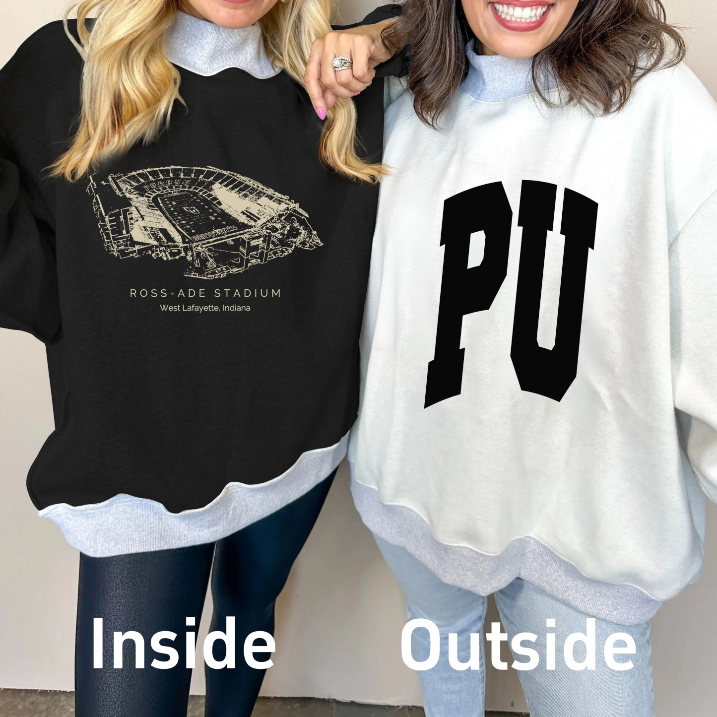 Ross–Ade Stadium Game Day Mock Neck Reversible Sweatshirt