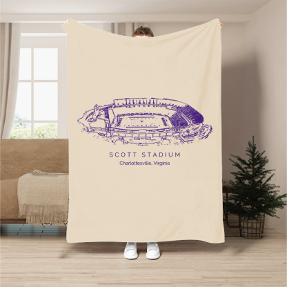 Scott Stadium - Virginia Cavaliers football,College Football Blanket