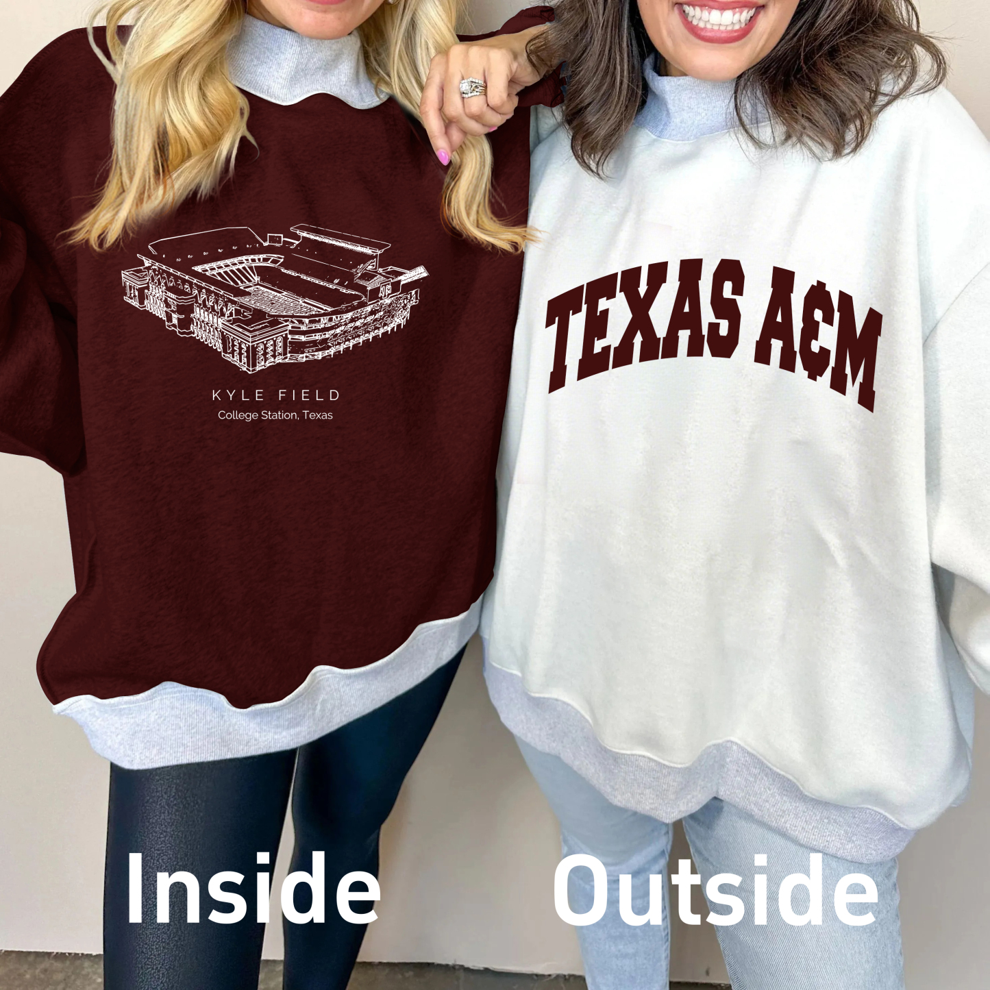 Kyle Field Game Day Mock Neck Reversible Sweatshirt
