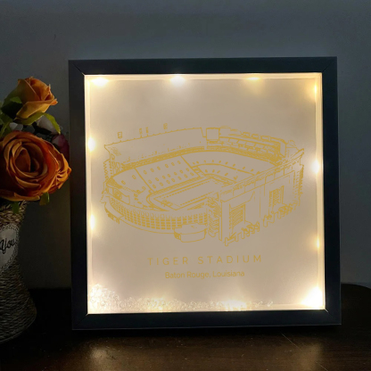 Tiger Stadium - "Death Valley", Fighting Tigers, College Football Light Frame Box