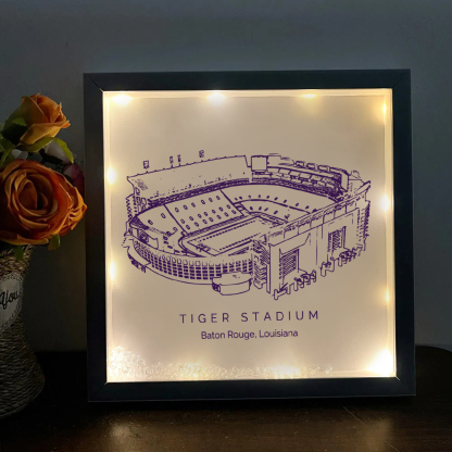 Tiger Stadium - "Death Valley", Fighting Tigers, College Football Light Frame Box