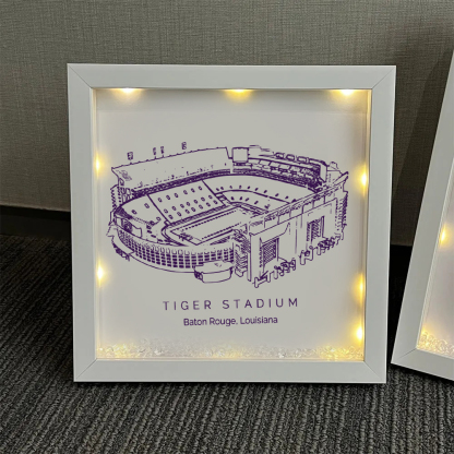 Tiger Stadium - "Death Valley", Fighting Tigers, College Football Light Frame Box