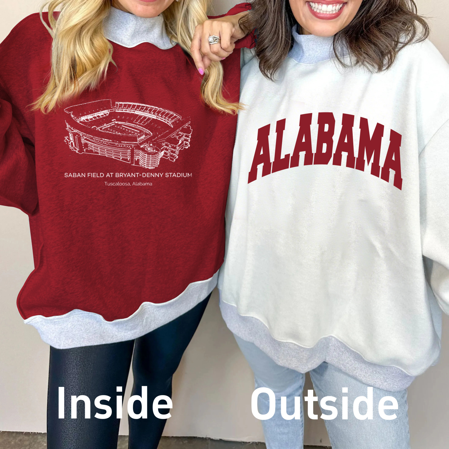 Saban Field at Bryant-Denny Stadium Game Day Mock Neck Reversible Sweatshirt
