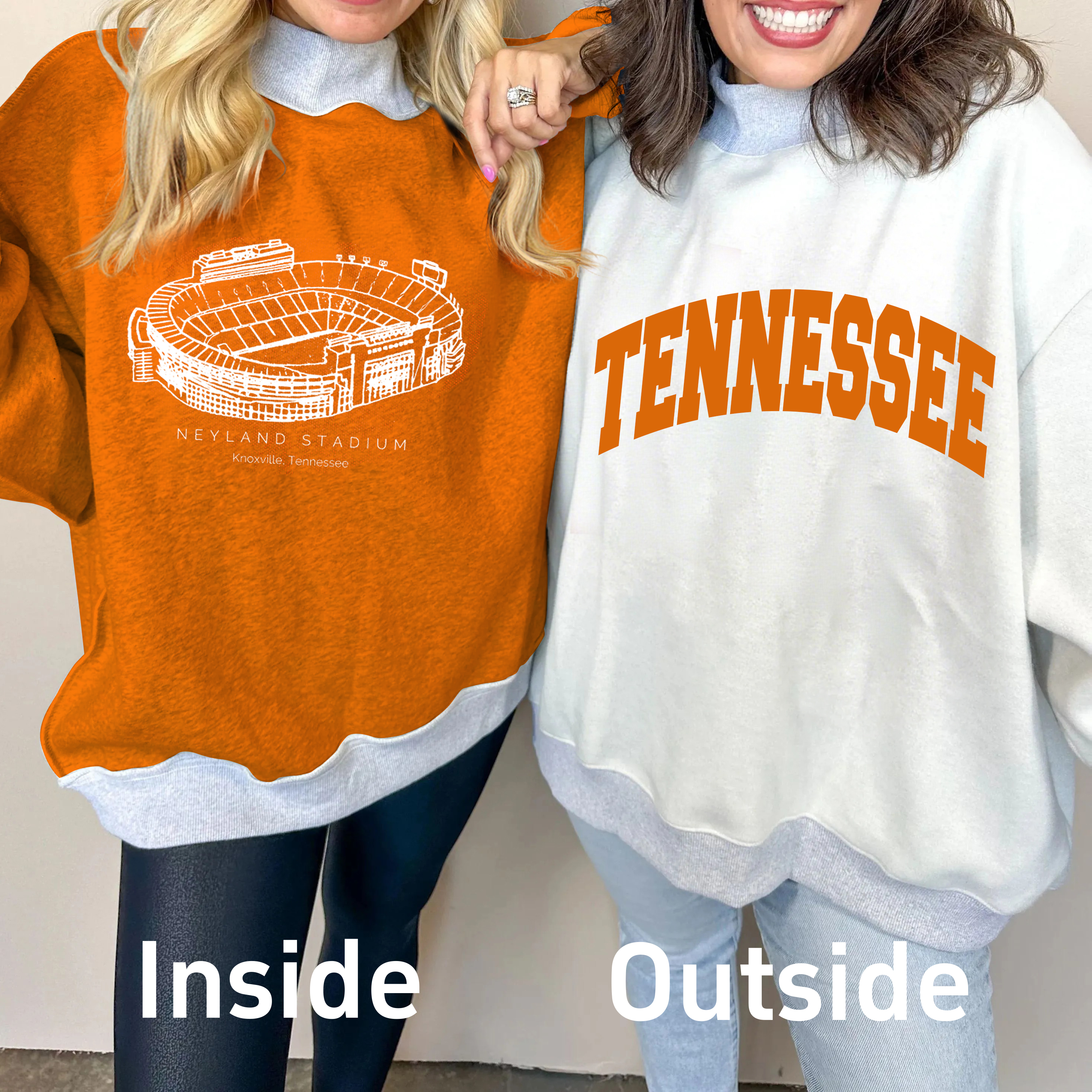 Neyland Stadium Game Day Mock Neck Reversible Sweatshirt
