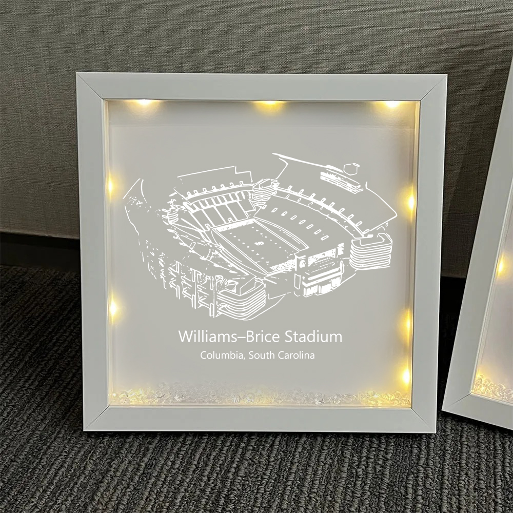 Williams–Brice Stadium - College Football Blanket,South Carolina Gamecocks football Light Frame Box