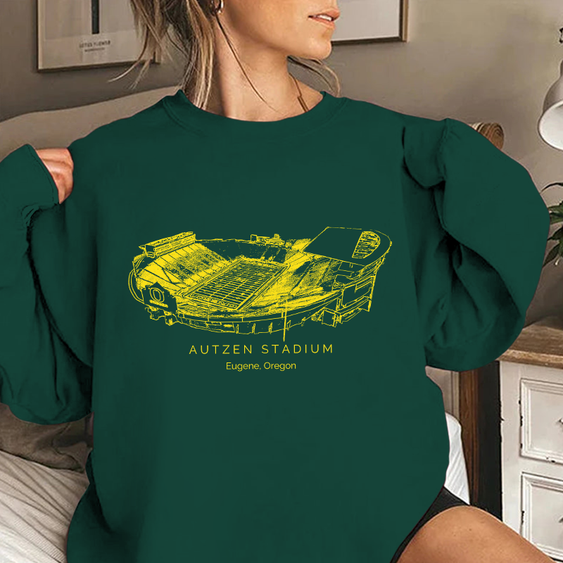Oregon Ducks Stadium Unisex Crewneck Sweatshirt