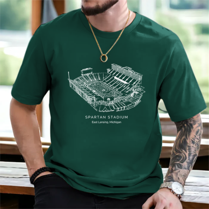 Michigan State Stadium Unisex Crewneck Sweatshirt
