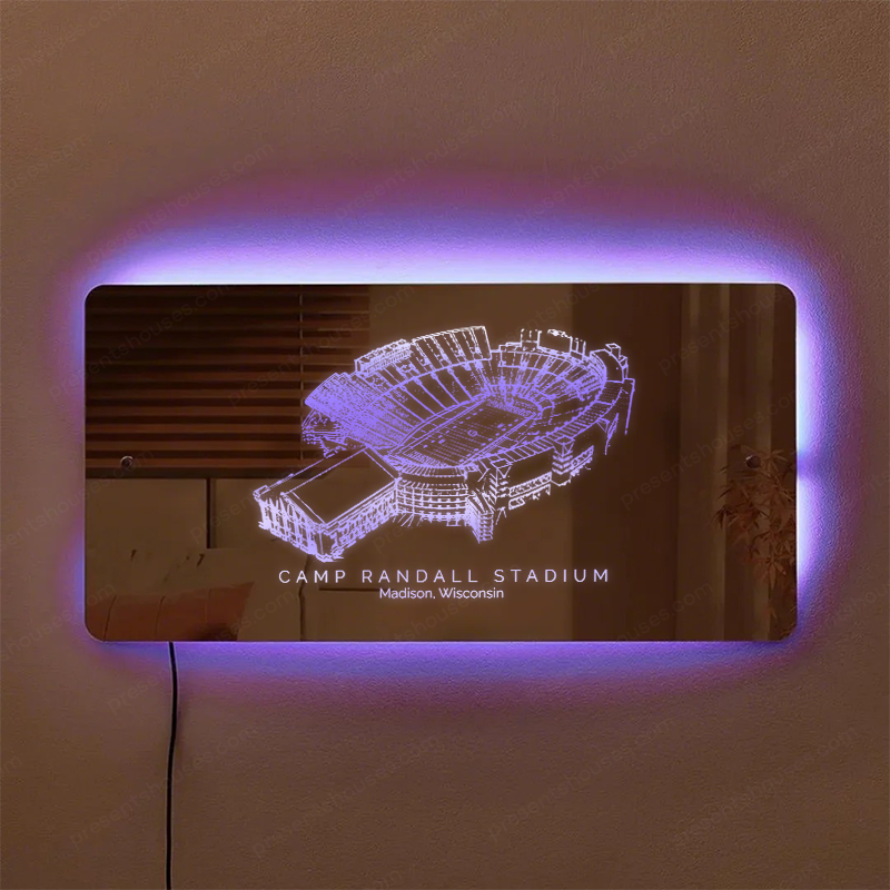 Camp Randall Stadium Mirror Light-Gifts For Sports Lovers