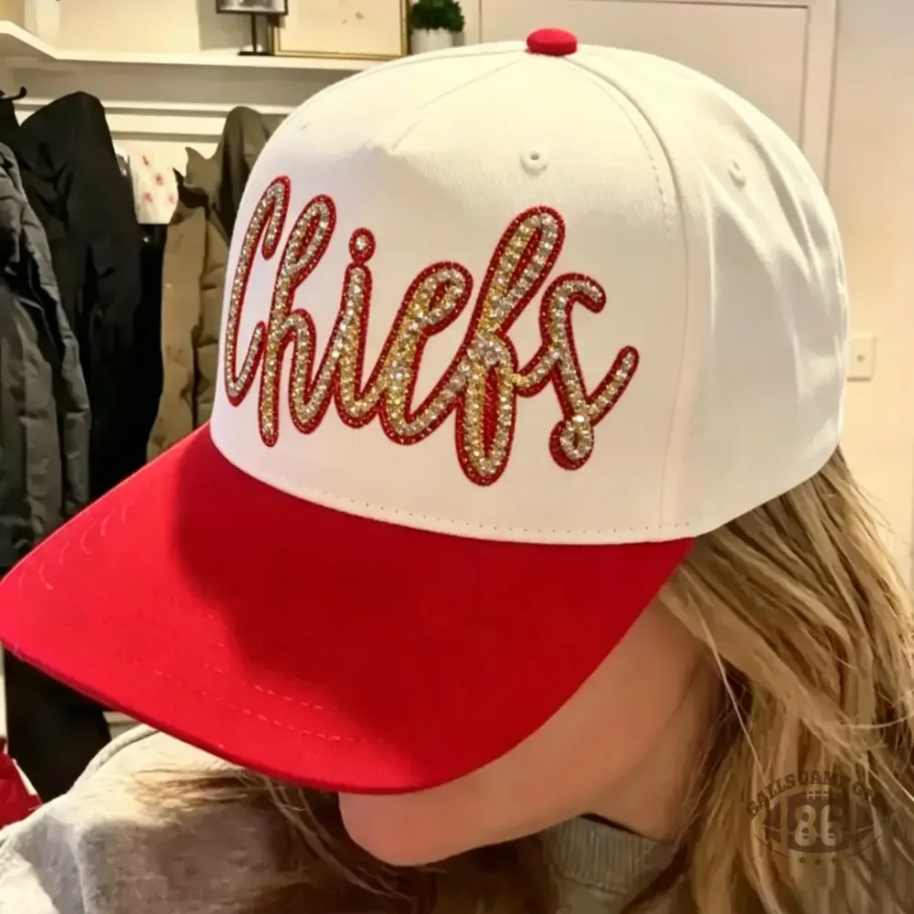 Weloveballgame Custom Team Name Rhinestone Trucker Hat Two Tone Bling Cap For Game Day