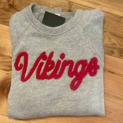 Oversized Team Chenille Embroidered Sweatshirt