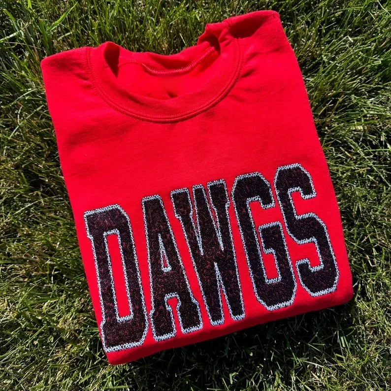 Personalized Sequin Applique gameday sweatshirt