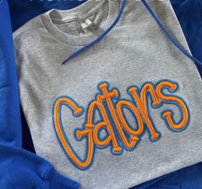 Custom 3D PUFF Embroidery Team Sweatshirt