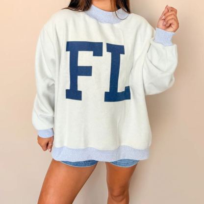 Florida/FL Game Day Mock Neck Reversible Sweatshirt