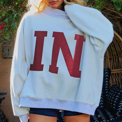 Indiana/IN Reversible Mockneck