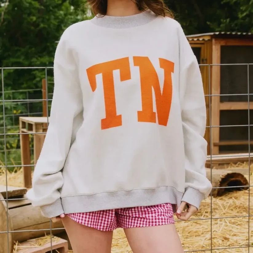 Tennessee/TN Game Day Mock Neck Reversible Sweatshirt