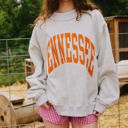 Tennessee/TN Game Day Mock Neck Reversible Sweatshirt