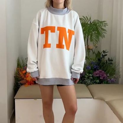 Tennessee/TN Game Day Mock Neck Reversible Sweatshirt