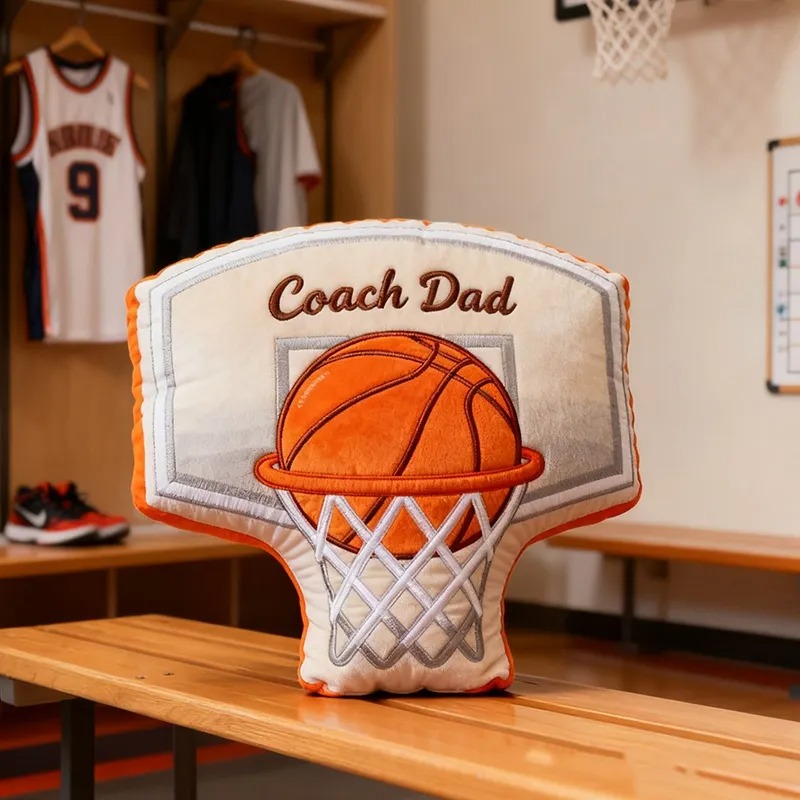 Custom Graphic 3d print Basketball Hoop Pillow With Custom Text For Basketball Lovers