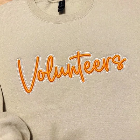 Custom 3D PUFF Embroidery Team Sweatshirt, School Spirit Wear, School Mascot