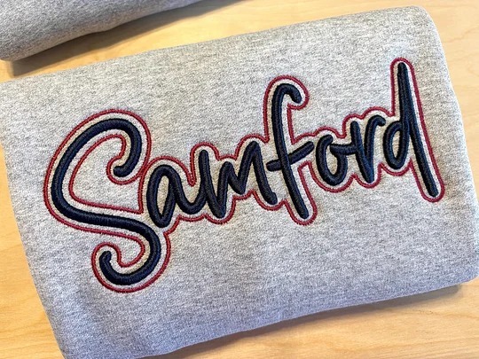 Custom 3D PUFF Embroidery Team Sweatshirt, School Spirit Wear, School Mascot