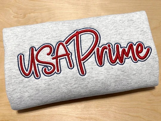 Custom 3D PUFF Embroidery Team Sweatshirt, School Spirit Wear, School Mascot