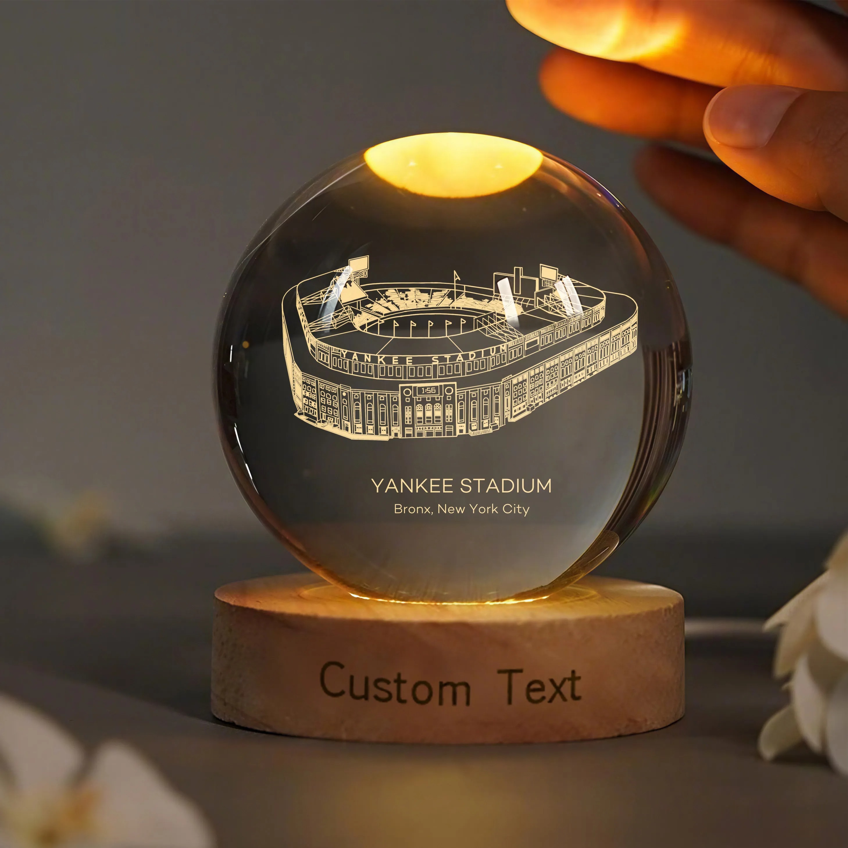 Target Field 3D Spherical Crystal Ball Lamp