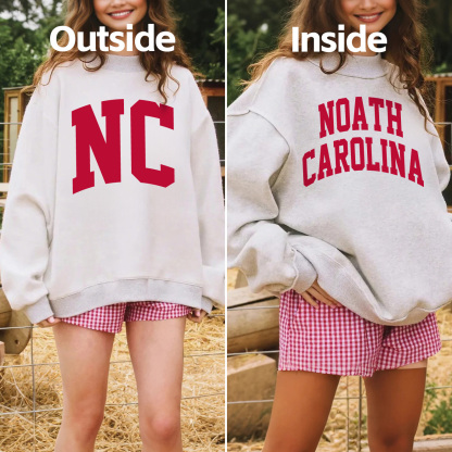 North Carolina/NC Reversible Mockneck