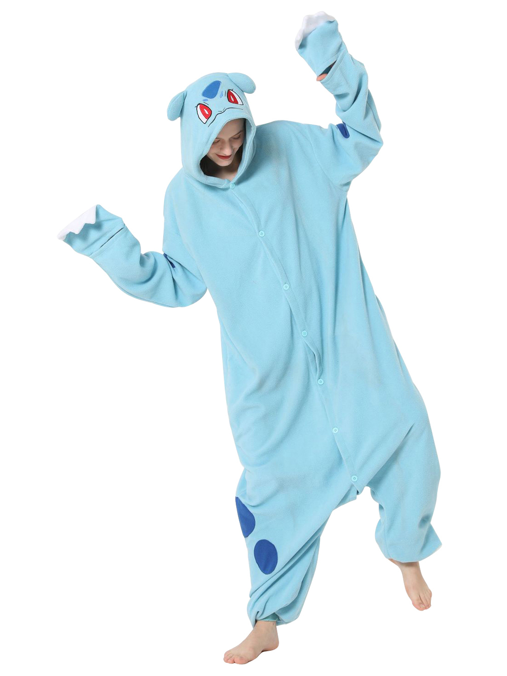 Buy Cheap Bulbasaur Kigurumi Onesies Anime Pokemon Pajamas Pyjamas Halloween Costume Sale | PajamasFun