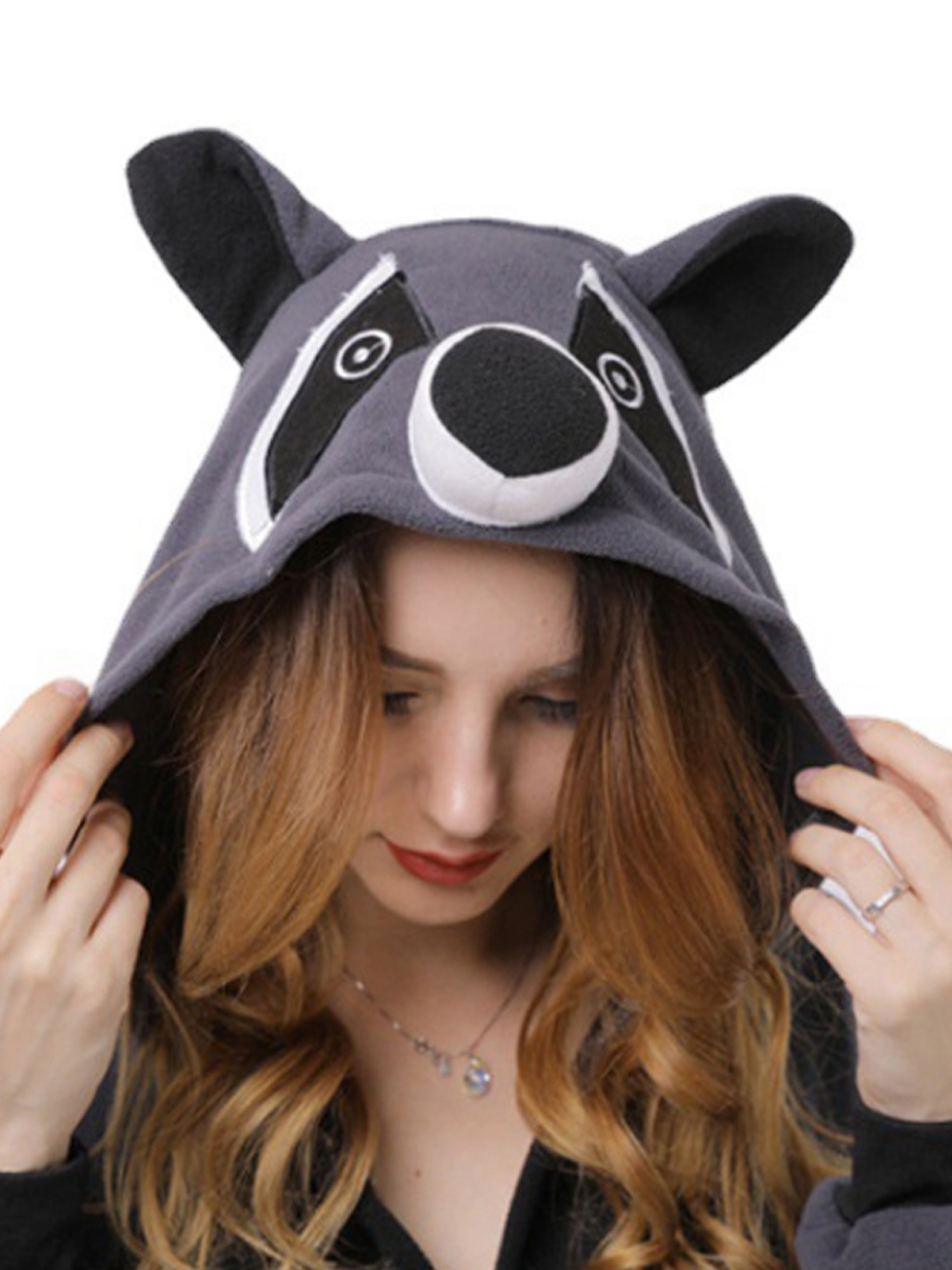 Raccoon Kigurumi Onesies pajamas animal Costume For Adult