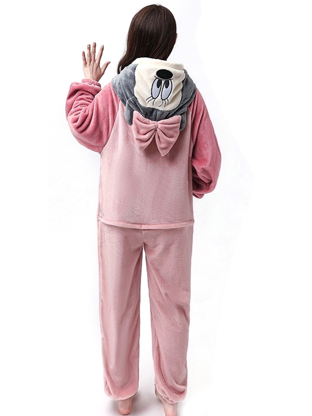 Pink Minnie Kigurumi Onesie Pajamas for Adult
