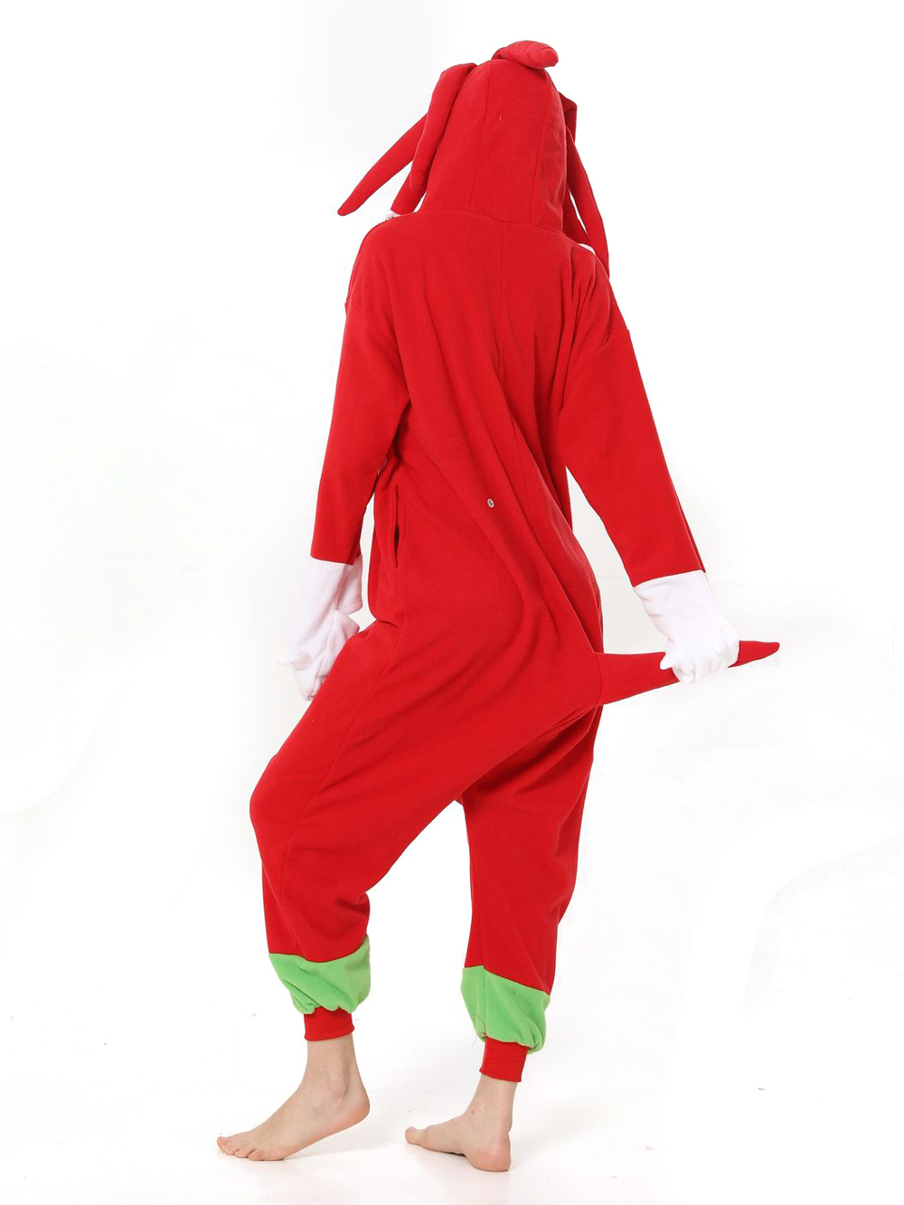 Knuckles the Echidna Sonic the Hedgehog kigurumi onesies anime pajamas Costume