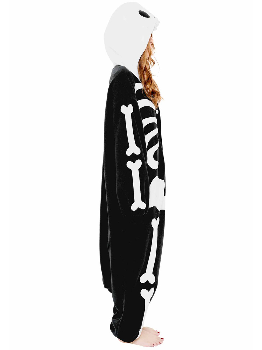 Skeleton Kigurumi onesie pajamas Costume for Adults