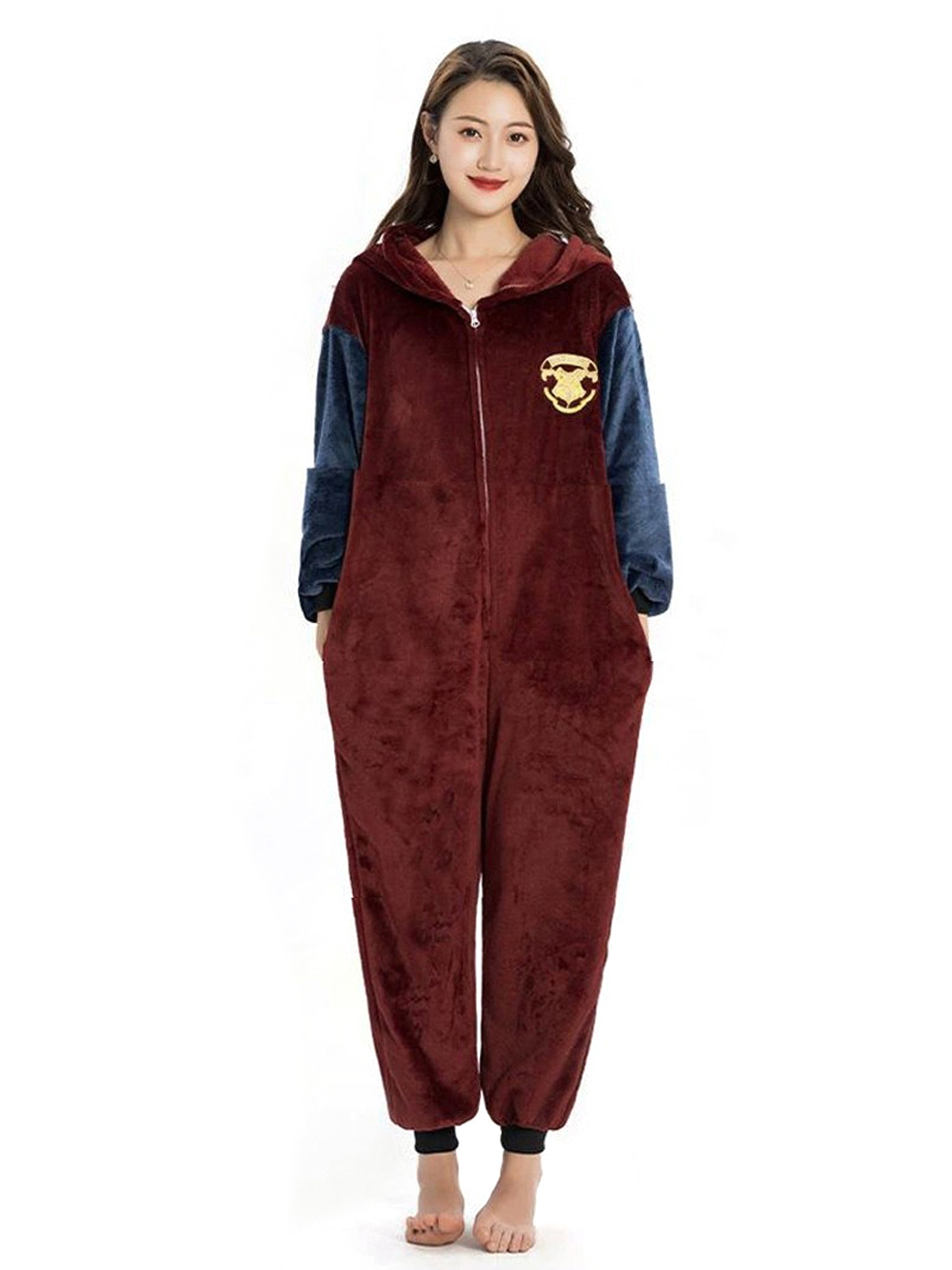 Brown Harry Potter Kigurumi Onesie Pajamas for Adult